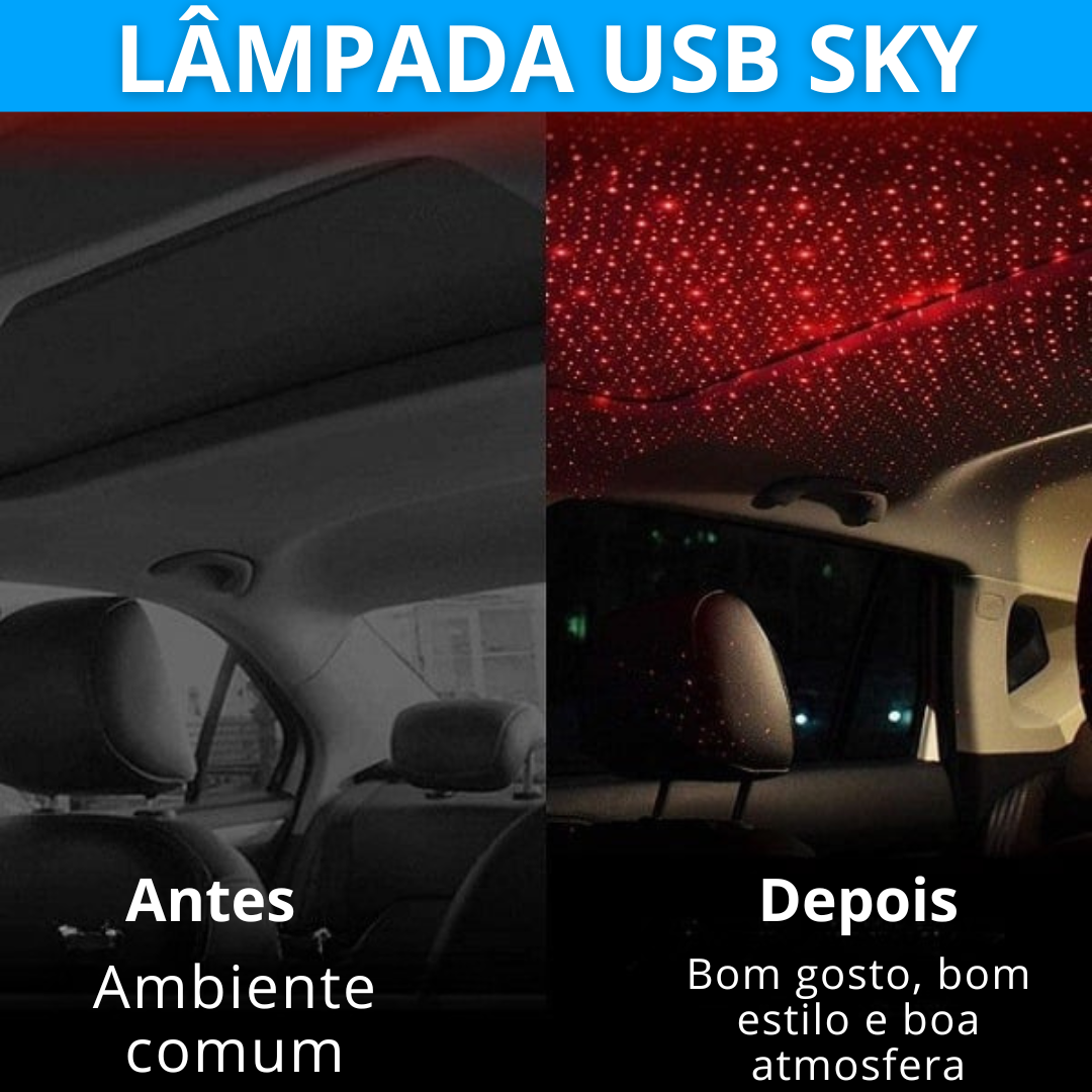 Mini Projetor Automotivo USB Pantera