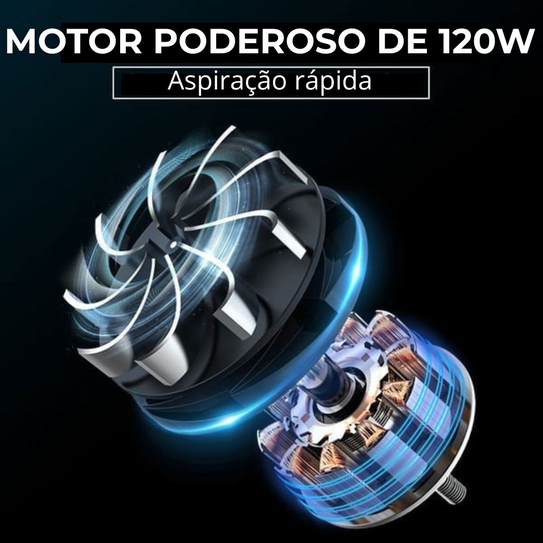 Aspirador de Carro Portátil Sem Fio Pantera 🔥