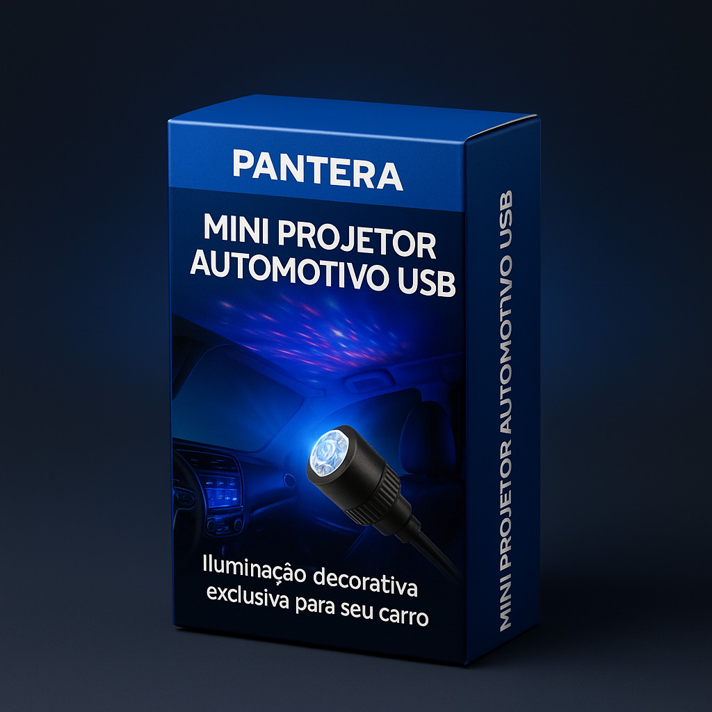 Mini Projetor Automotivo USB Pantera