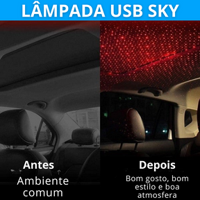 Mini Projetor Automotivo USB Pantera